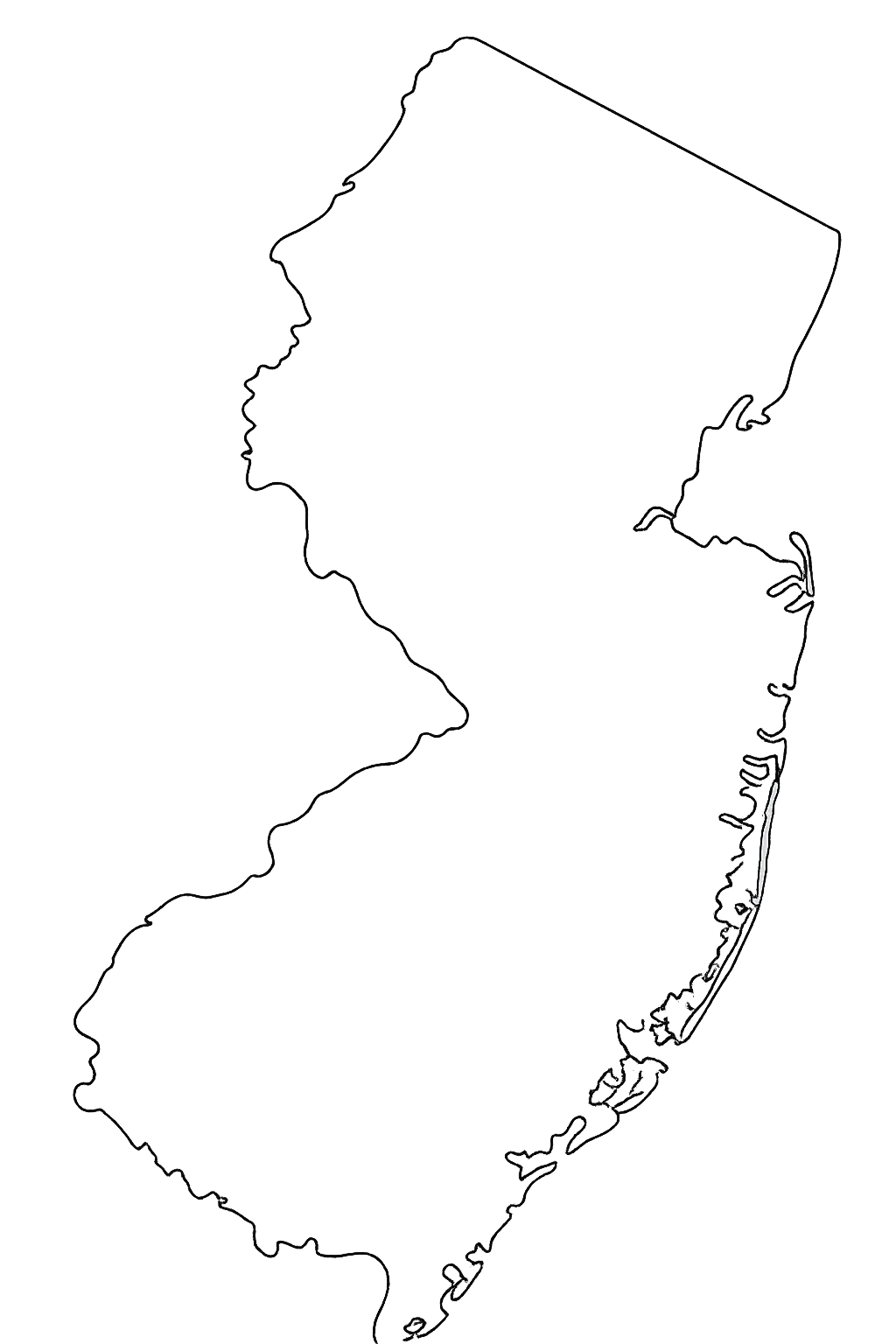 Map of New Jersey service areas